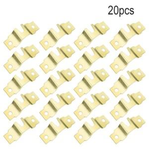 20개 골드 실버 블랙 톱니형 액자 걸이  유화 거울 고리 나사 포함