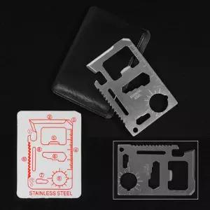 잔량덤핑 다용도 메탈카드 등산 캠핑 만능툴 사은품 맥가이버칼