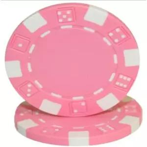 브라이벨리 클레이 컴포지트 스트라이프 주사위 11.5그램 포커 칩(100팩) - 빈 비표시 칩 커스텀 캐시 게임