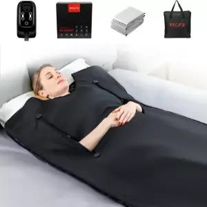 RRGFB 적외선 사우나 담요 을 위한 휴대용 가정 휴식을 크리스탈 테라피 개인 20-60분 타이머 95-167 °F