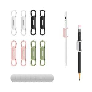 XYOFUN 마그네틱 펜 홀더 세트 8,실리콘 조절식 홀더, 냉장고용 유연한 화이트보드, 책상 액세서리 및 교사 용품(멀티컬러-8)