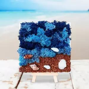 캔버스 여름 바다 이젤 액자 만들기 1인세트