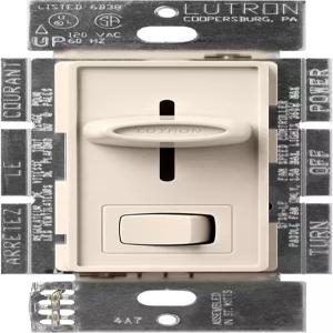 루트론 SFSQ-LF-LA 스카이락 1.5암페어 단극 3단 슬라이드 오프 팬 및 조명 제어 라이트 아몬드