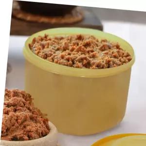 보관용기 이젠 진공항아리 3리터 원형 황토 밀폐용기