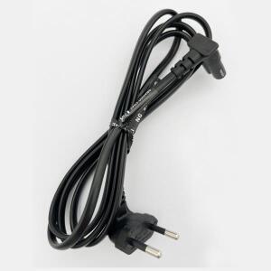 삼성 필립스 소니 LED TV 노트북용 전원 케이블, IEC C7 그림 8, 유로 유럽 90 도 각도, 2 프롱 AC 전원 공