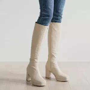 여자 가보시힐 슬림 롱부츠 7.5cm
