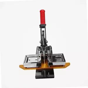 냉장고 부자재 굿즈제작 80x80 자석 프레스기 기계 뱃지 메이커