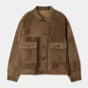 SERIES 스웨이드 트러커 자켓 SVUDW25502BRX 240734