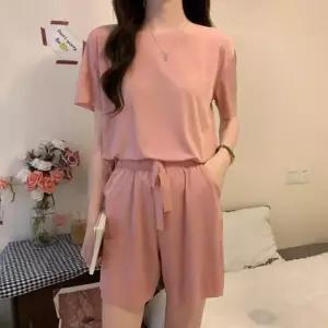 [라일리여성언더웨어] Rly 여성 아이스 쿨링 반팔티 반바지 2P 밴딩 2종