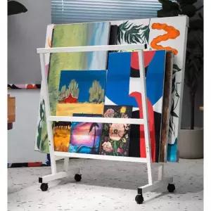 그림 보관대 이동식 원목 대형 그림 보관대 화판 건조대