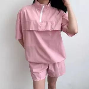 [라일리여성의류] Rly 트레이닝 여자 아노락 세트 반바지 여성 아노락