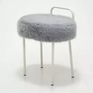 다니카 스툴 화장대 의자 인테리어 카페 보조 미니 패브릭 퍼 털 BNA