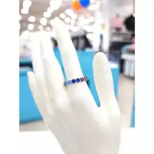 [하프클럽/로뎀 주얼리]로뎀 세이브존05 Pretty 큐빅 오링반지(멀티블루)2 RDD24030021