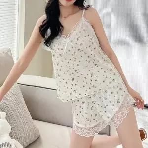 [라일리여성언더웨어] Rly 레이스 꽃 무늬 패턴 실크 느낌 부드러운 나시