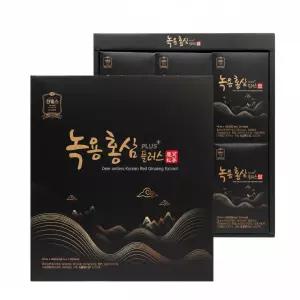 6년근 국내산 발효 홍삼 녹용 플러스 70ml 30포 선물세트 건강즙 진액