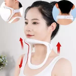 경추 보호 목 견인 넥 가드 자세 교정 휴대용 초경량 목디스크 거북목 완화 보호대