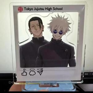 애니메이션 Jujutsu Kaisen Gojo Satoru 아크릴 스탠드 그림 서 모델 플레이트 데스크 장식 장난감 컬렉션
