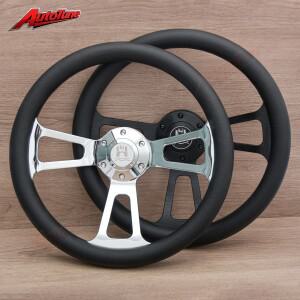 JDM 클래식 울프스부르크 스타일 스티어링 휠  14인치 레트로 자동차 폭스바겐용