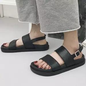 여성 스트랩 샌들 슬리퍼 여름 웨지힐 통굽 샌달 B1699E 가죽샌들 통굽샌들 웨지샌들