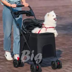 빅사이즈 중형견 산책용 유모차 Y255916 멍멍이용품