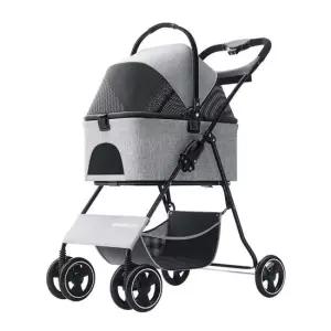 본체분리 이동장활용 애견용 접이식 유모차 Y256843