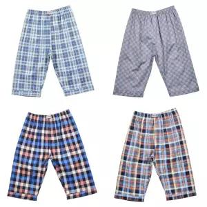 (1+1) XXL 110 빅사이즈 남자 잠옷 바지 넉넉한 여름 8부 순면 남성 파자마