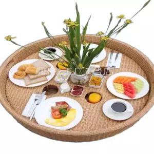 수영장 플로팅 트레이 조식 물에뜨는 쟁반 원형 플레이트