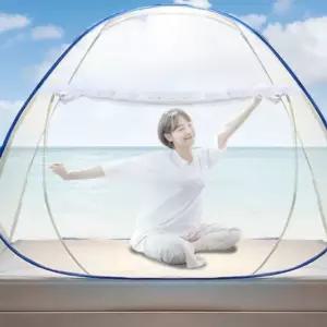 모기장 방충망 아기 사각 침대 야외 캠핑 원터치 초간단 캐노피 대형 1인용 텐트 접이식