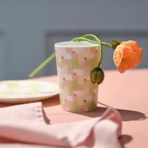 한국도자기 사색(四色) 컵 미니멀 컬러 포인트 선물용 컵 MNA