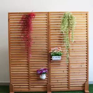 나무울타리 나무파티션 인테리어 정원울타리