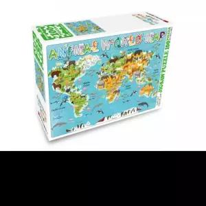 DIY 직소퍼즐 세계지도 애니멀 월드맵 100피스