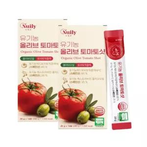 유기농 엑스트라버진 올리브오일 저산도 스페인산 토마토착즙액 NFC 효능 개별스틱 2박스