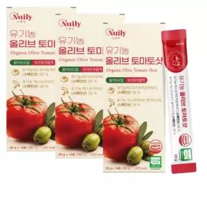 유기농100 스페인산  엑스트라버진 올리브오일  토마토착즙액 NFC 효능 개별스틱 3박스