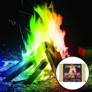 캠프파이어 불멍 놀이 오로라 차박 야유회 30g 캠핑용품 컬러 불꽃놀이