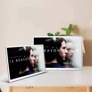 17인치 디지털액자 전자 디지털 앨범 모니터 시계 달