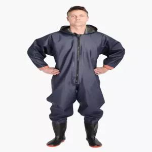 두꺼운 전신 장화 갯벌 해루질 갯바위 어부복 바지 웨이더 방한 멜빵 허벅지 작업복