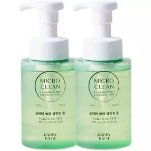 해피바스 마이크로 미셀라 솝베리 버블폼 300ml x2개