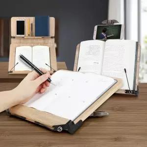 거치대 2단북스탠드휴대용 독서대 거치대미니대형나무 접이식북홀더책스탠드