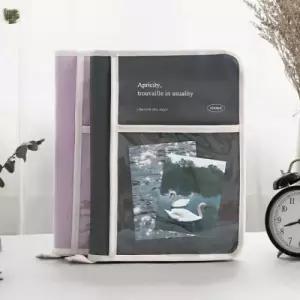 ( )코트니 아이코닉 210*290*20mm 차콜 북파우치