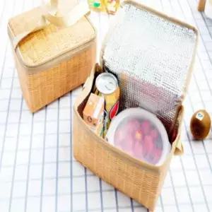 ( )나무무늬 보냉 가방 파우치 소풍가방 나들이가방 보조가방 보온도시락가방 아이스백가방