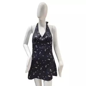 [롯데백화점]파파야 홀터넥 백리본 원피스(PNPROP807B)