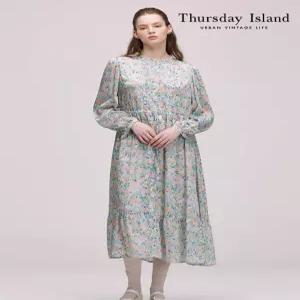 [써스데이아일랜드][Thursday Island] 새틴소재 풀오픈 원피스(T242MOP134W)