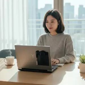 (색상 블랙)접착형 마우스파우치 케이스 수납 포켓 홀더 스토리지