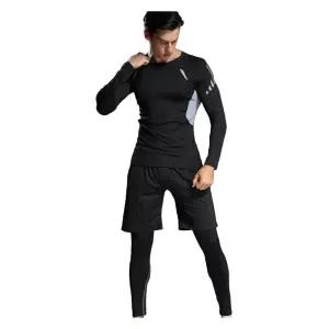 남성 스포츠 기능성 이너웨어 보온 가벼운 5부 긴팬츠