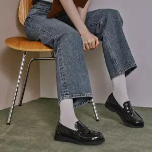 플로리다 스튜디오 FL2632 실론 페니 로퍼 애나멜 블랙 - BLACK