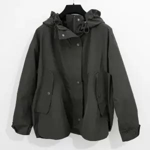 |CCJ6CA7|여성 두꺼운 후드 오버사이즈 허리 조절 야상 재킷