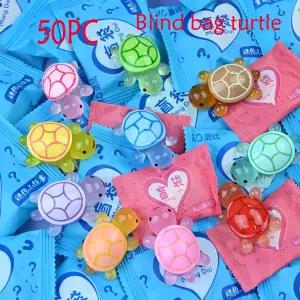 빛나는 거북이 수지 블라인드 가방 쌍 장난감 장식품 깜짝 블라인드 를 분해하는 미니 소형 선물 빛나는