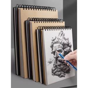 1팩 30매 상단 바인딩 스케치북 아티스티 소가죽 패드 A6 위한 예술가를 A4 무산성 스파이럴 빈티지 스케치 아트 A5