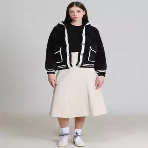 [머스트비][머스트비(MUSTBE)] 배색 포켓 후드 집업 (택가격 148000원)