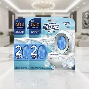 페브리즈 화장실용 비치형 상쾌한 비누향 6.3ml 4개